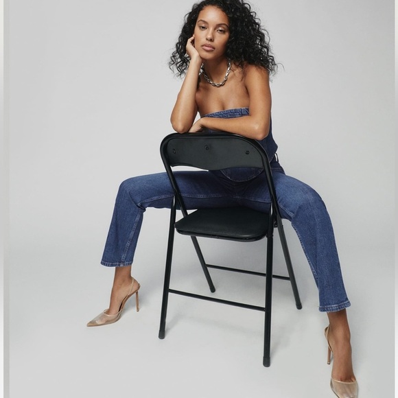 NWT Reformation Julianna Exposed Zip Straight Leg Jeans Mesa Size 27 Y2K - Picture 2 of 11